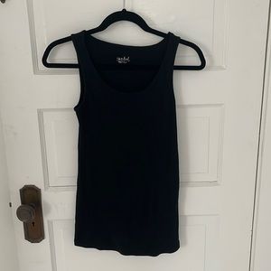 2 maternity tanks - black & white